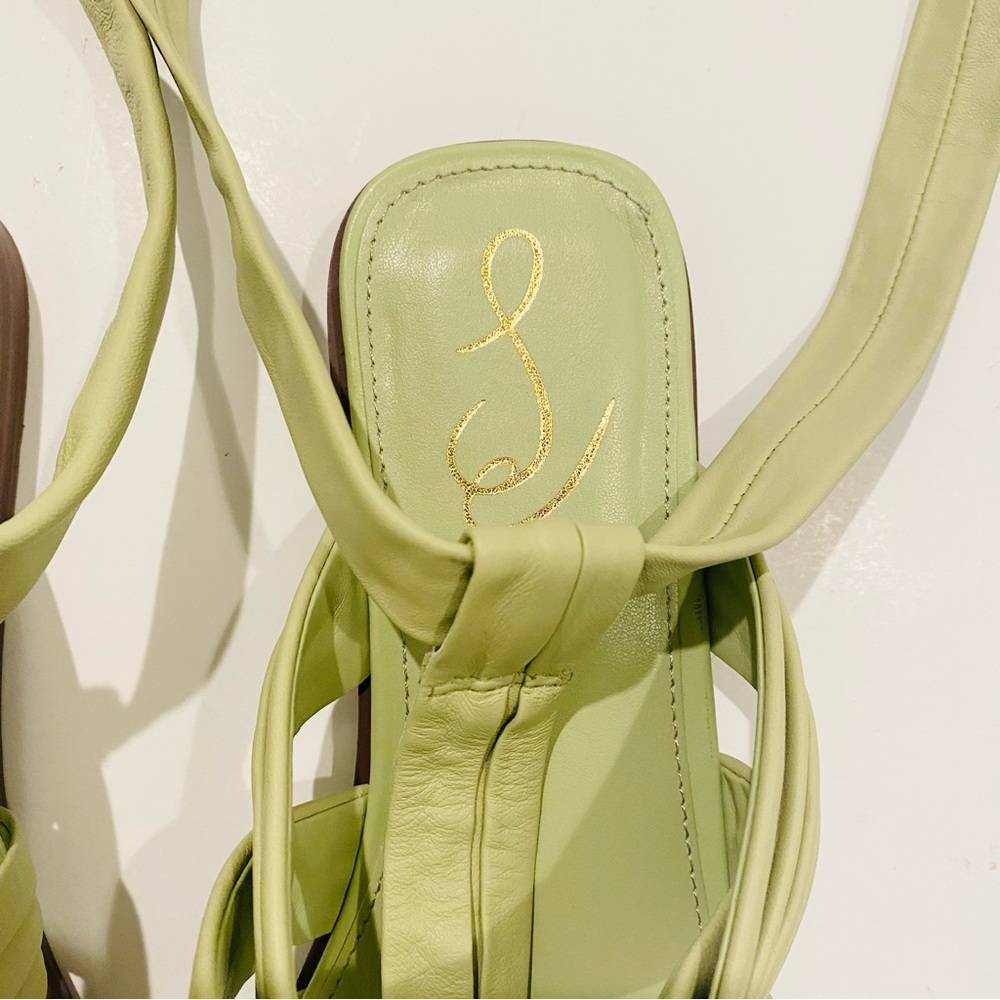 Sam Edelman Womens Imogene Pistachio Leather Ankle Gladiator Sandals Size 8 - Picture 14 of 16